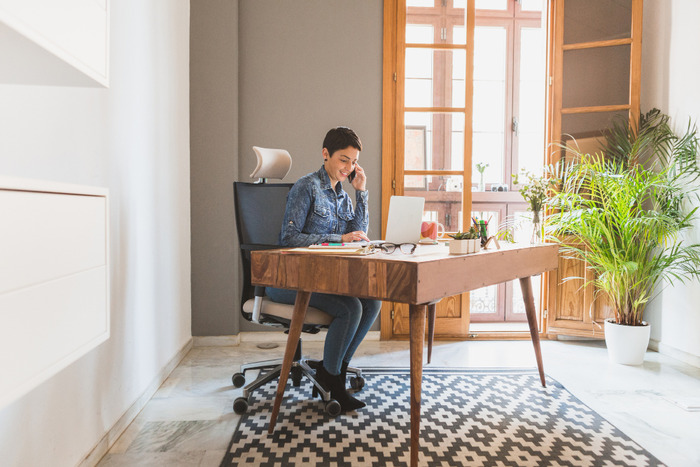 work from home workspace